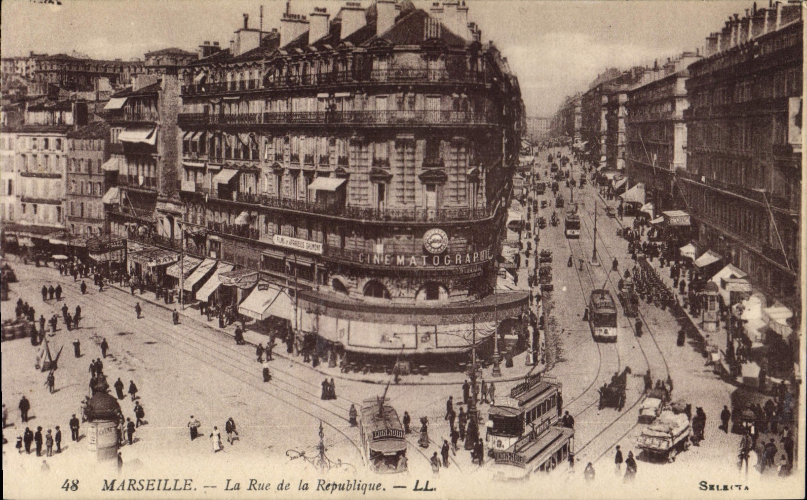 Marseille — La Rue de la République — Cinématographique — Séleita