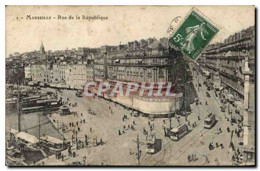 CPA Marseille Rue de la Republique 