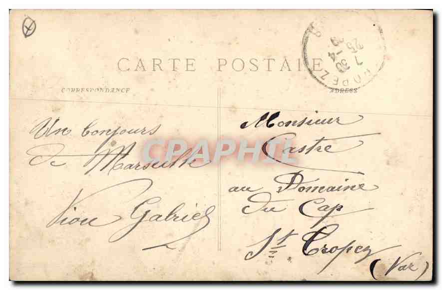 CPA Marseille Rue de la Republique  — Verso