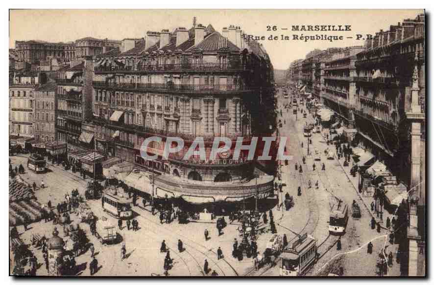 CPA Marseille Rue de la Republique 