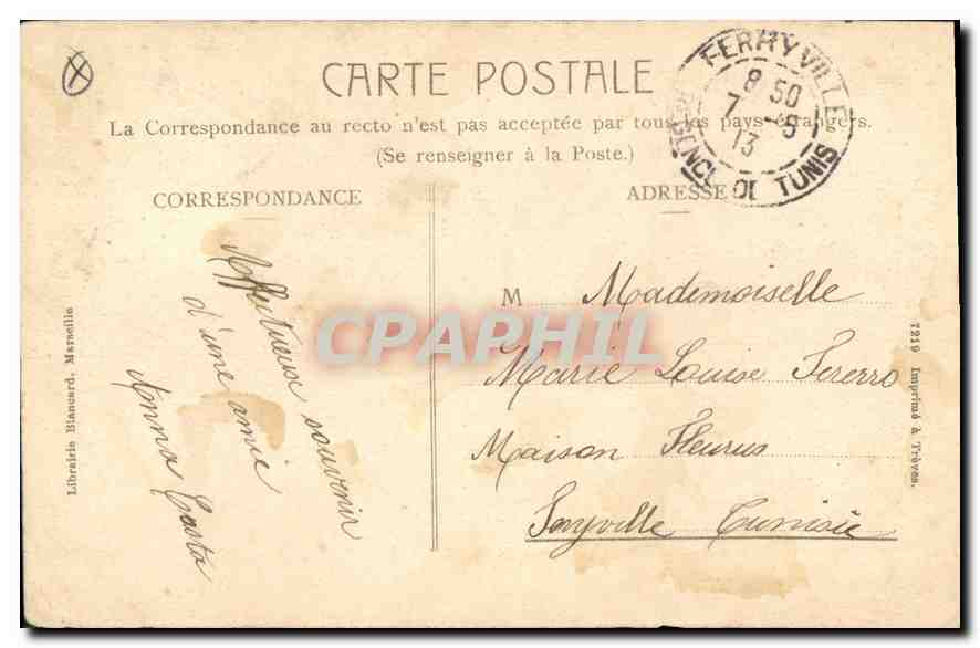 CPA Marseille Rue de la Republique  — Verso