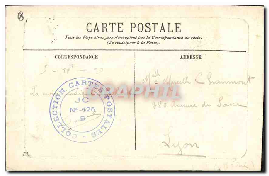 CPA Marseille Rue de la Republique  — Rückseite