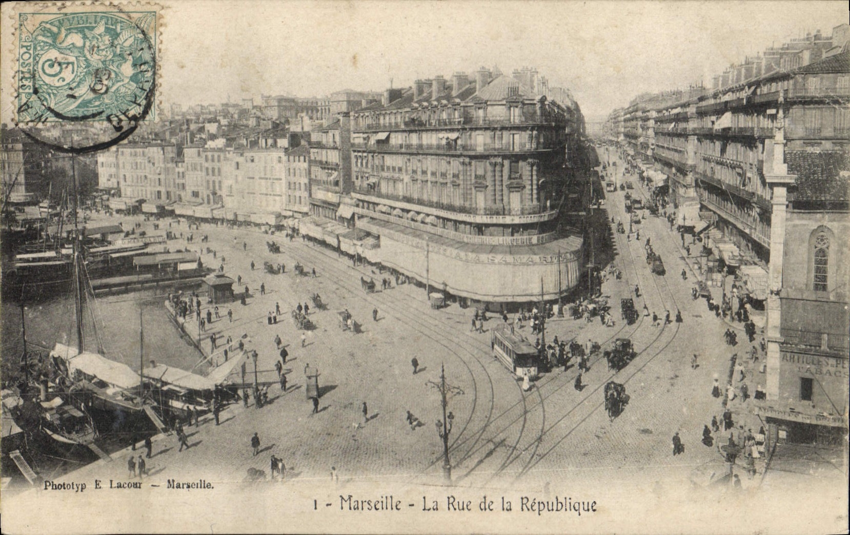Marseille — Rue de la République — Phototyp E. Lacour