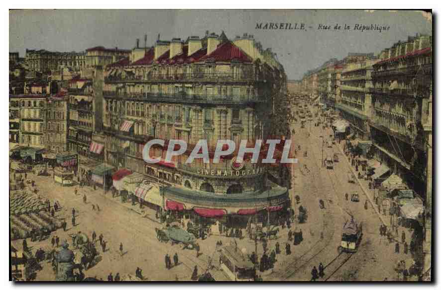CPA Marseille rue de la Republique 