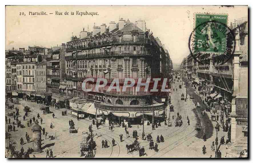 CPA Marseille rue de la Republique 
