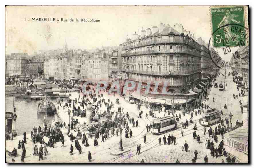 CPA Marseille rue de la Republique 
