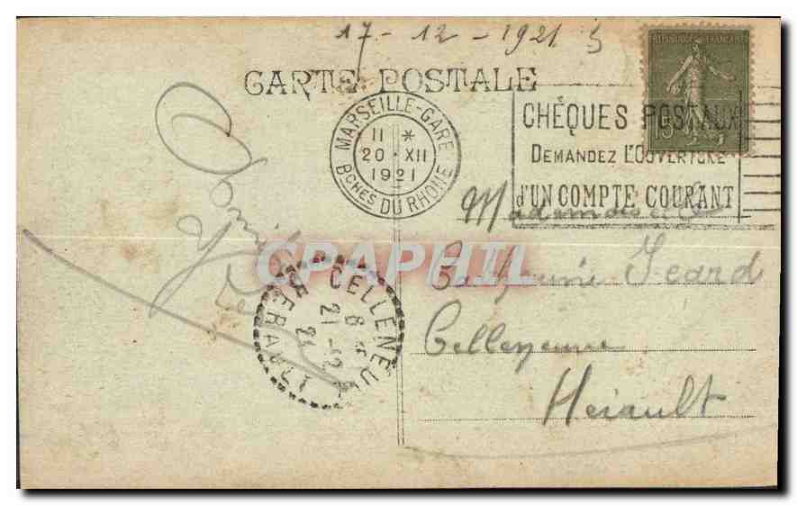 CPA Marseille rue de la Republique  — Rückseite
