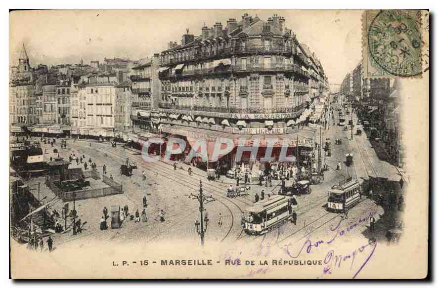 CPA Marseille rue de la Republique 