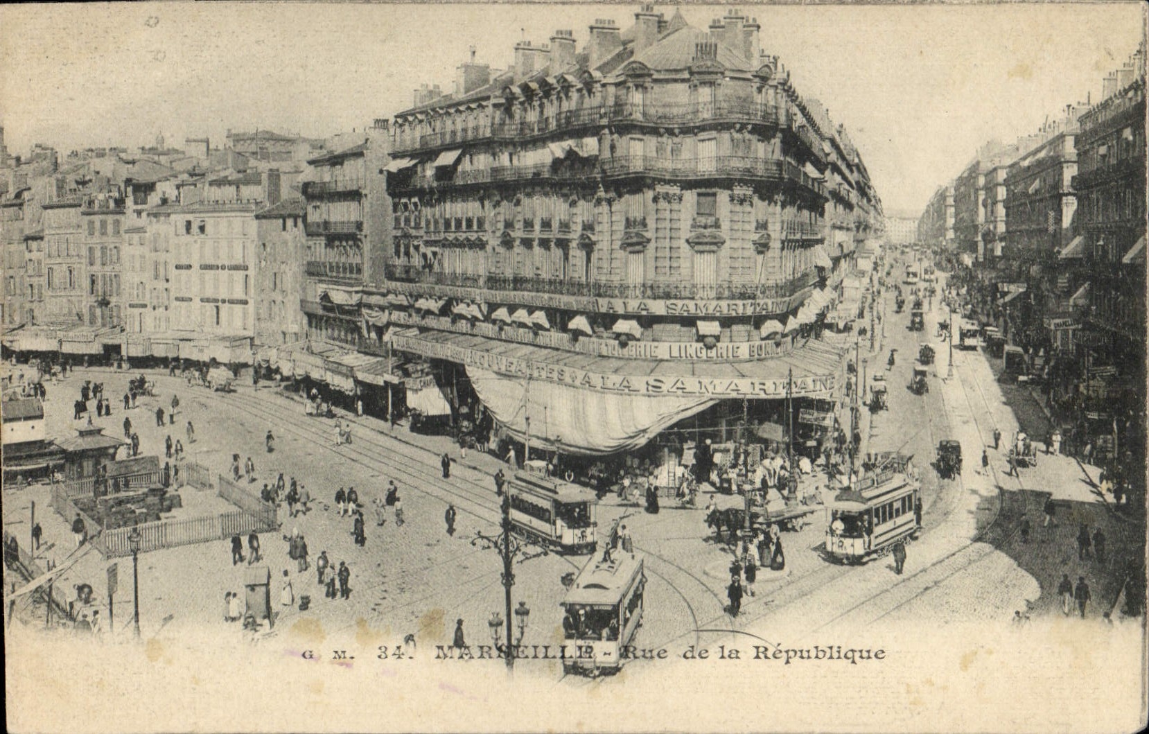 CPA Marseille rue de la Republique 