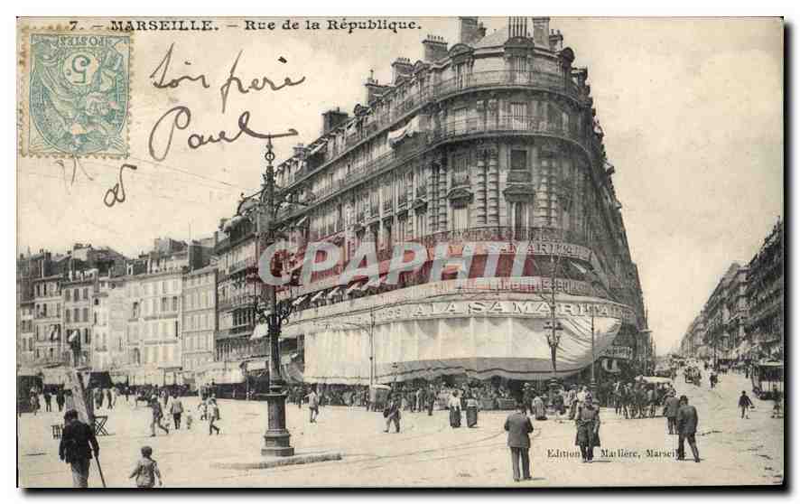 CPA Marseille rue de la Republique 