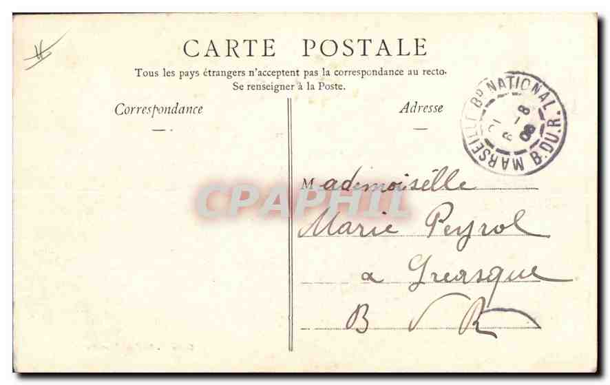 CPA Marseille rue de la Republique  — Rückseite