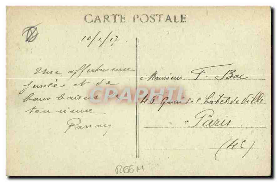 CPA Marseille rue de la Republique  — Verso