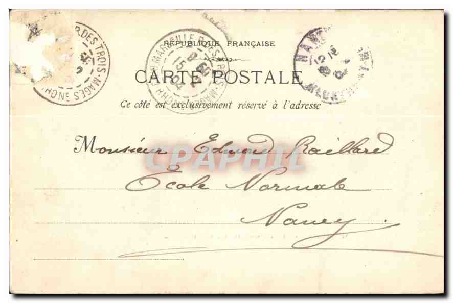 CPA Marseille la rue de la Republique  — Verso