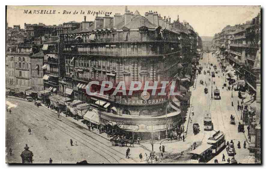 CPA Marseille rue de la Republique 
