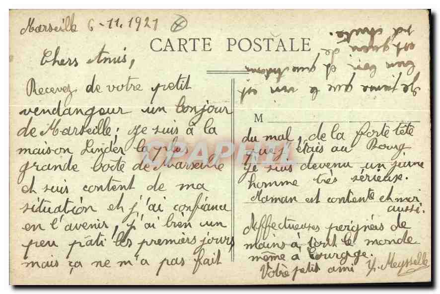 CPA Marseille rue de la Republique  — Rückseite
