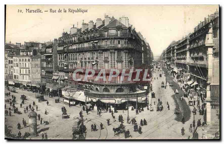 CPA Marseille rue de la Republique 