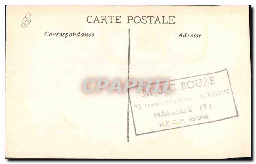 CPA Marseille rue de la Republique  — Verso