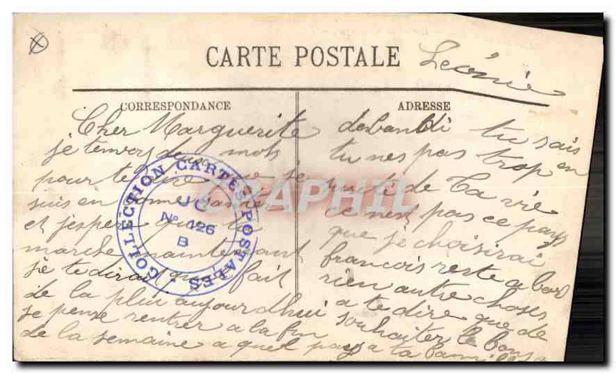 CPA Marseille rue de la Republique  — Verso
