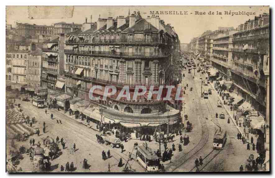 CPA Marseille rue de la Republique 