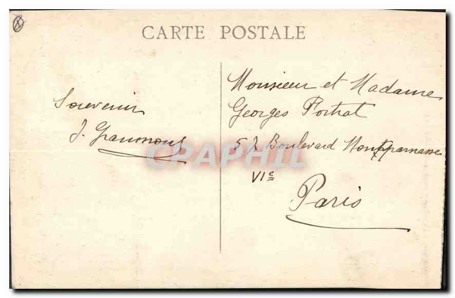 CPA Marseille le Quai du Port et rue de la Republique  — Verso