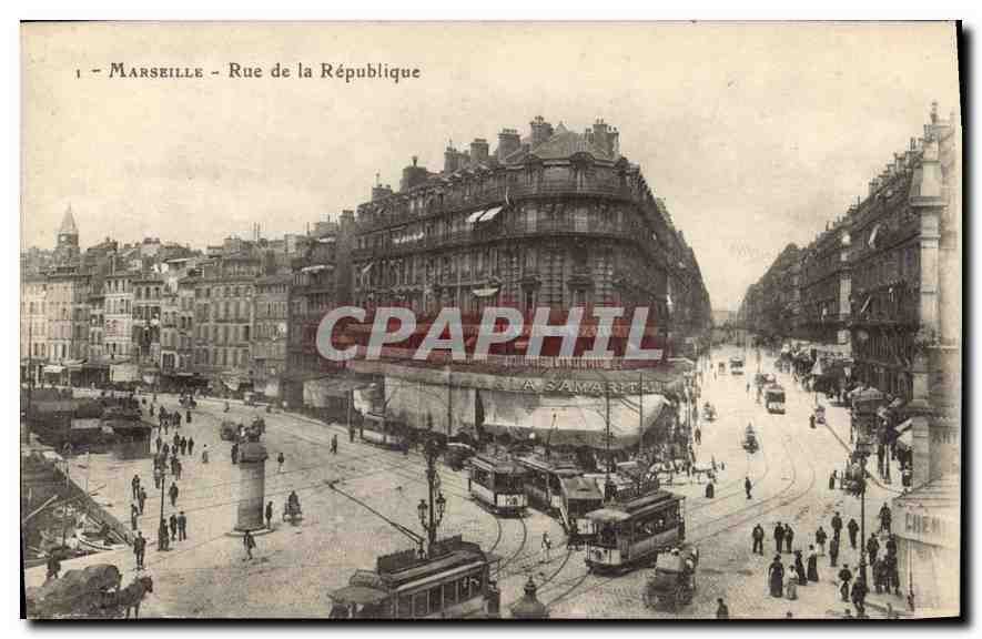 CPA Marseille rue de la Republique 