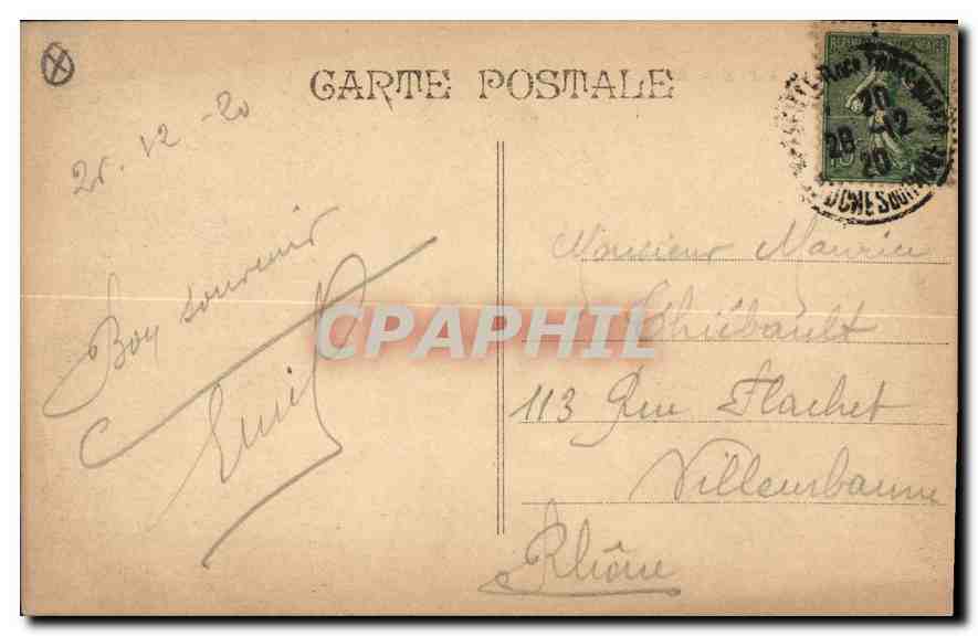 CPA Marseille rue de la Republique  — Rückseite