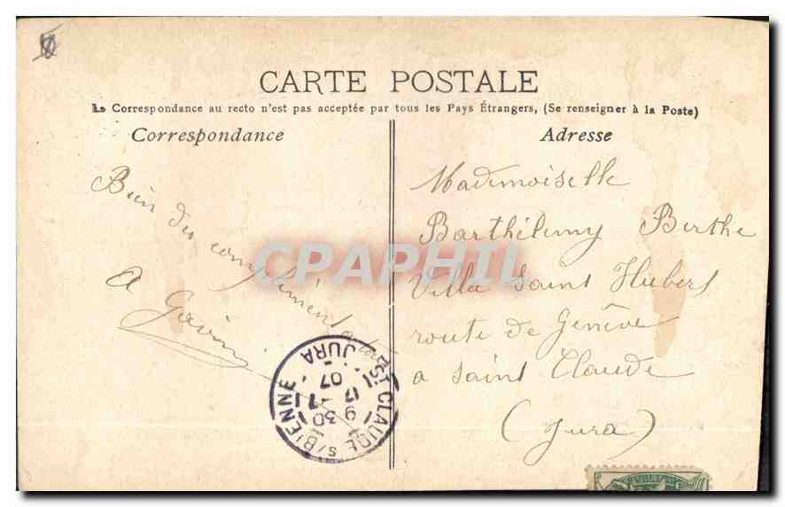 CPA Marseille rue de la Republique  — Verso