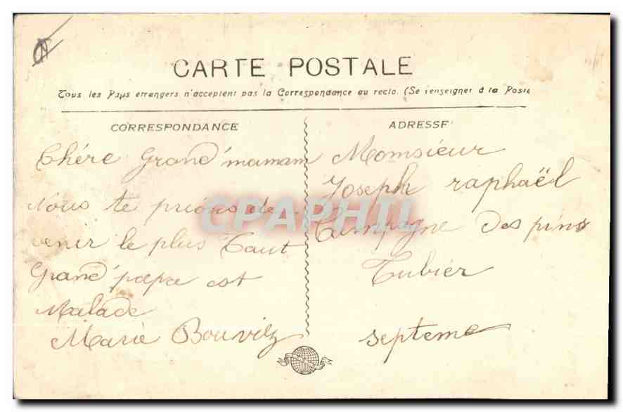 CPA Marseille la rue de la Republique  — Verso