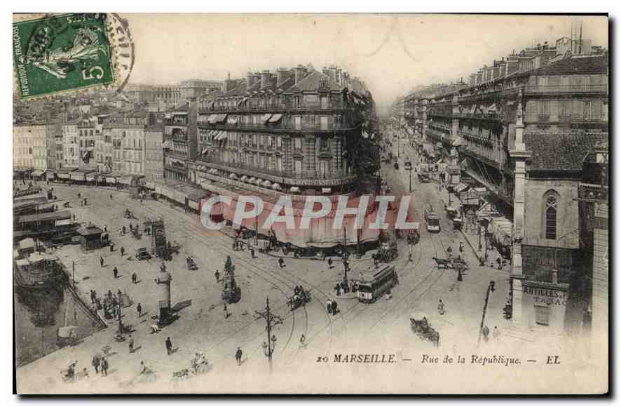 CPA Marseille rue de la Republique 