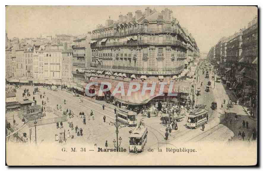 CPA Marseille rue de la Republique 