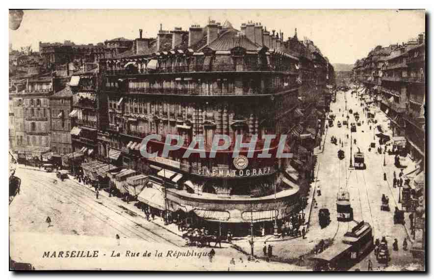CPA Marseille la rue de la Republique 