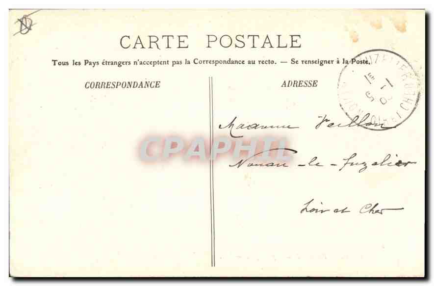 CPA Marseille la rue de la Republique  — Verso