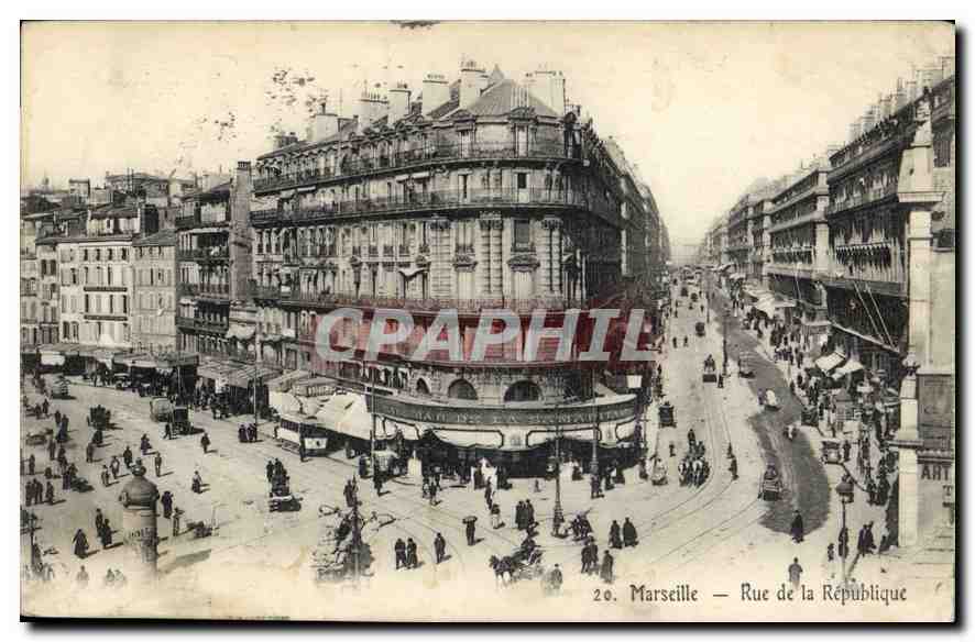 CPA Marseille rue de la Republique 