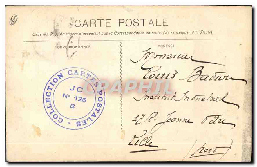 CPA Marseille la rue de la Republique  — Verso