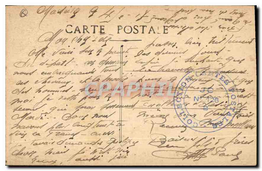 CPA Marseille rue de la Republique  — Verso
