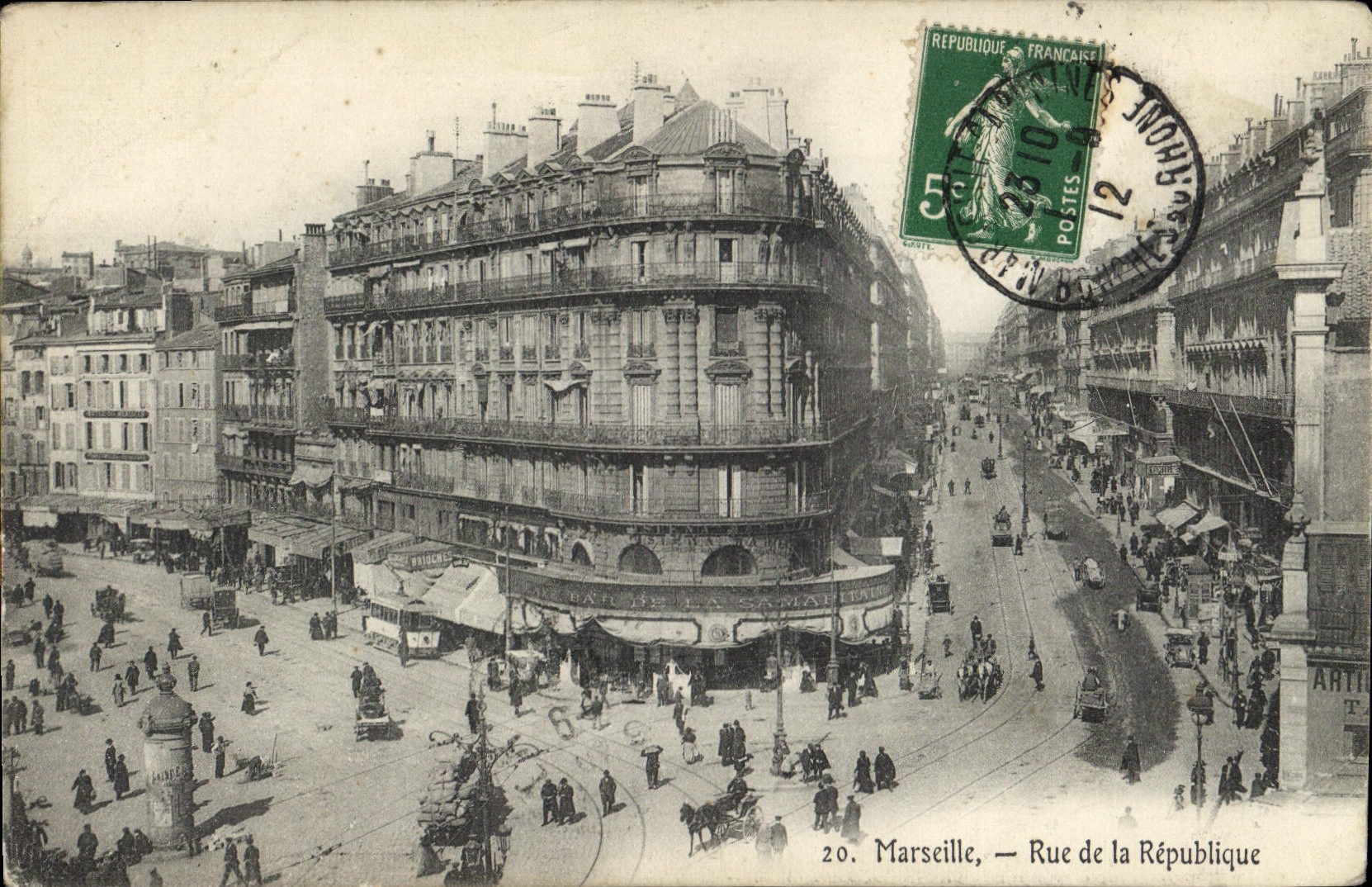 CPA Marseille rue de la Republique 