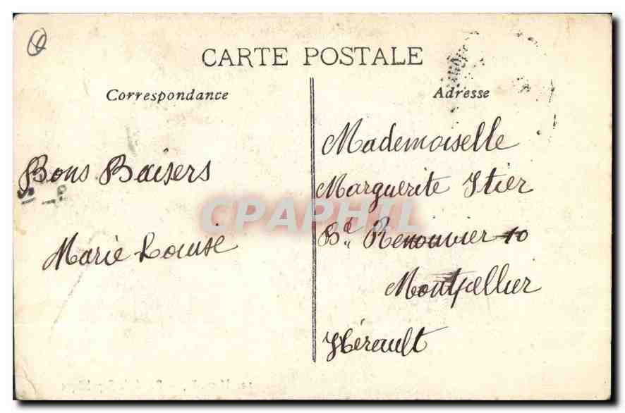 CPA Marseille rue de la Republique  — Verso