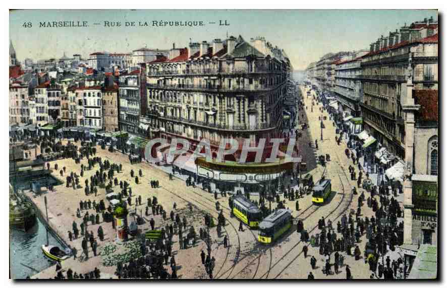 CPA Marseille rue de la Republique 