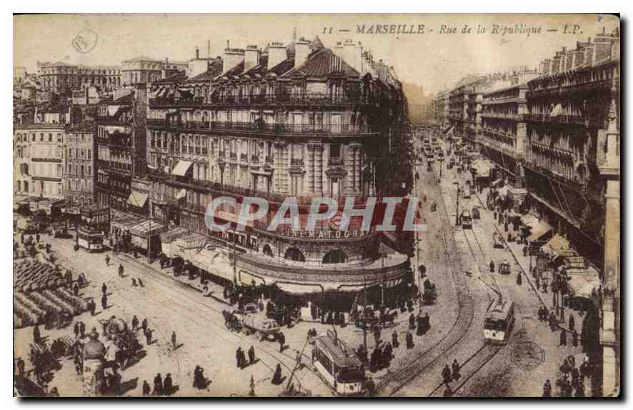 CPA Marseille rue de la Republique 