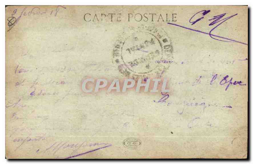 CPA Marseille rue de la Republique  — Verso