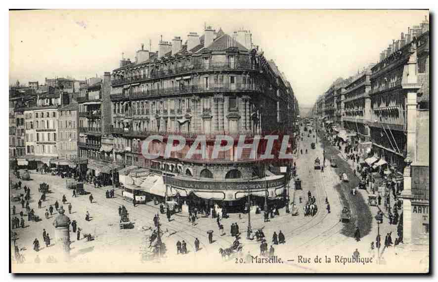 CPA Marseille rue de la Republique 