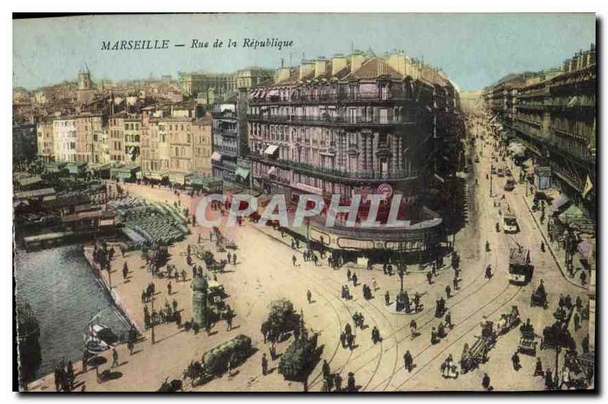 CPA Marseille rue de la Republique 