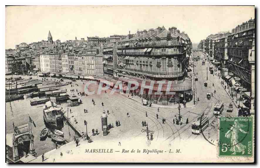 CPA Marseille rue de la Republique 