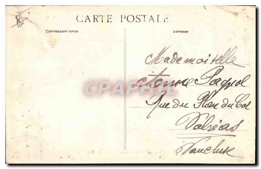 CPA Marseille rue de la Republique  — Verso