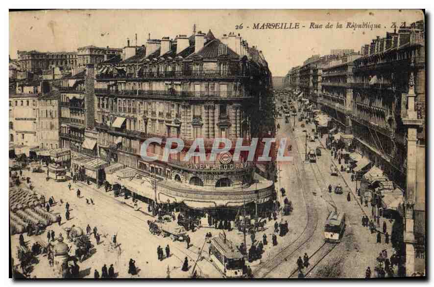 CPA Marseille rue de la Republique 