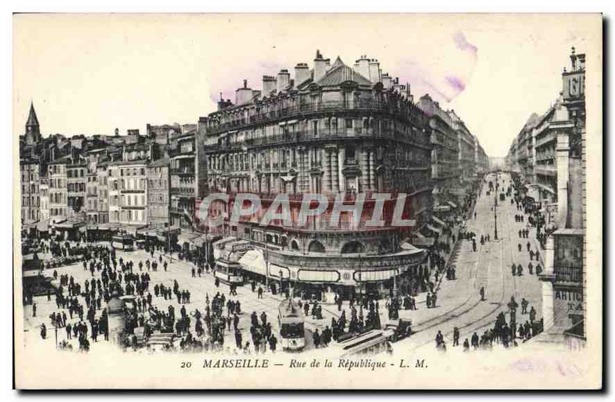 CPA Marseille rue de la Republique 