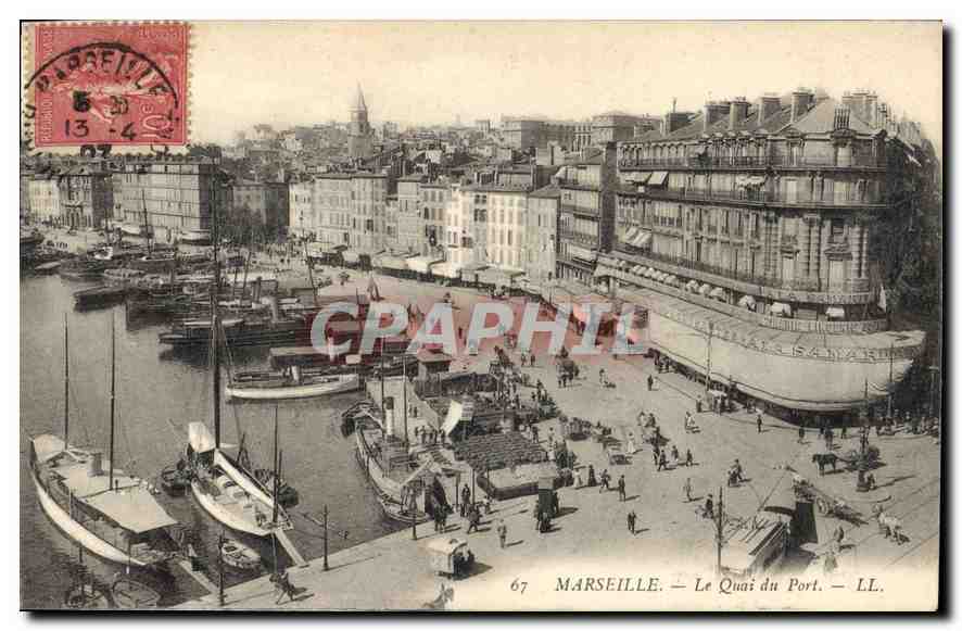 CPA Marseille le Quai du Port 