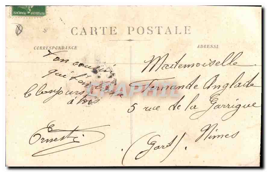 CPA Marseille rue de la Republique  — Verso