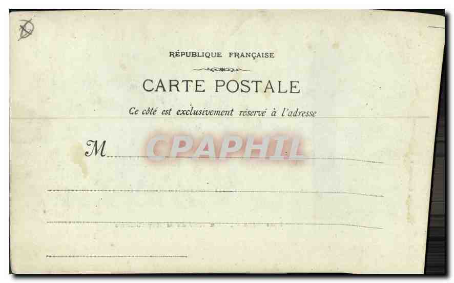 CPA Marseille la rue de la Republique  — Verso