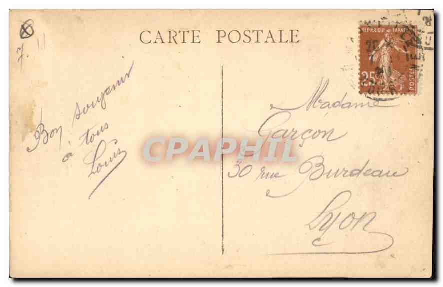 CPA Marseille le Quai du Port et rue de la Republique  — Verso